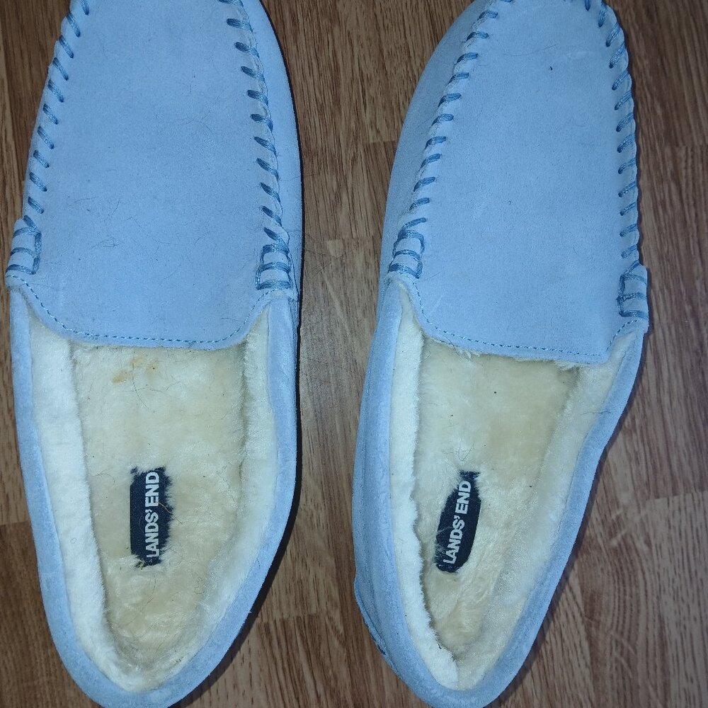 Lands' End moccasin slippers NEW